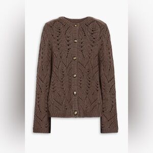 LOULOU DE SAISON
Frutos Openwork Wool & Cashmere Cardigan
